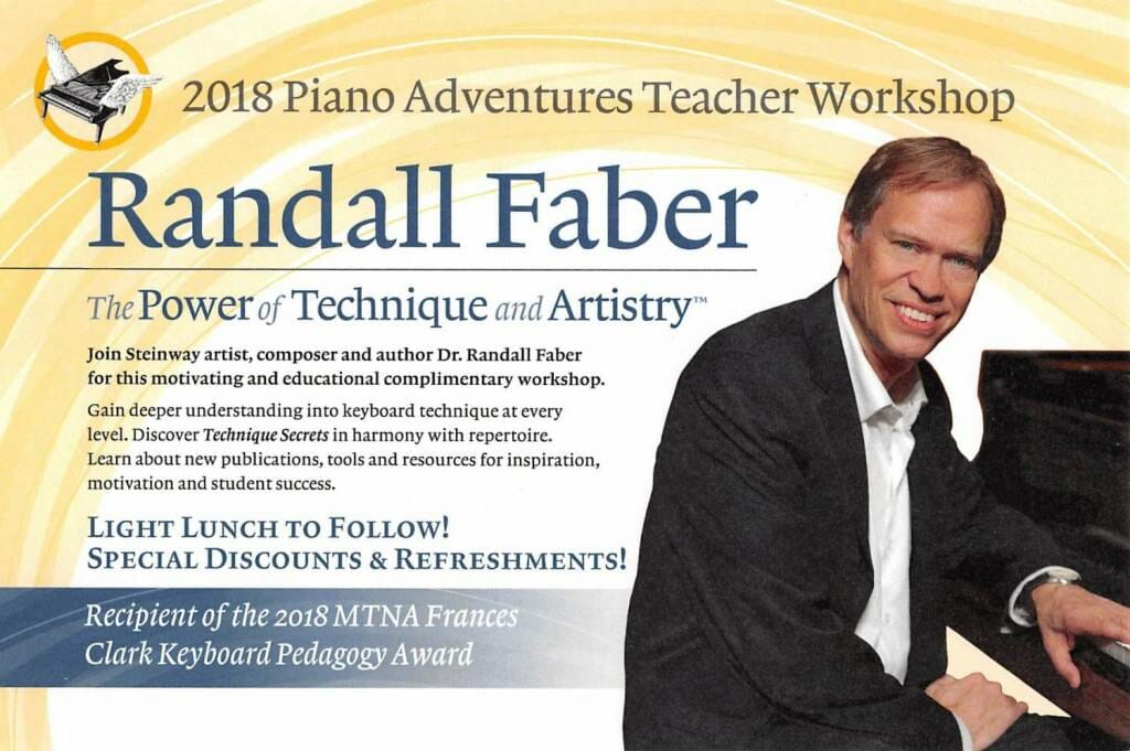 Hal Leonard 2018 Piano Adventures Teacher Workshop @ Ruggero Piano 