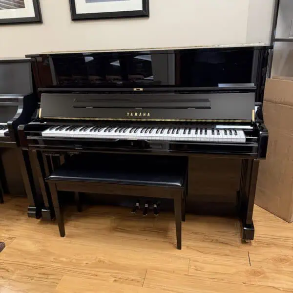Yamaha U1TA #6423490 Polished Ebony 48" TransAcoustic Upright Piano