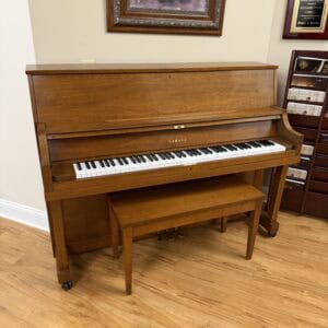 Yamaha P22 #T225447 Satin Walnut 45" Upright Piano